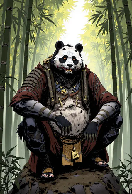 Gritty Comic Style - Cyber Relic by ChronoKnight - [FLUX]