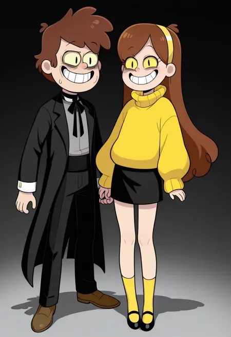 Bipper and Mabill (Dipper and Mabel)- Gravity Falls