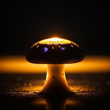 Ultra extreme closeup of a a nuclear mushroom explosion reflecting in robots eye, shallow depth of field, f/1.4, focus blur, beautiful, bokeh, reflections, ultra realistic, dramatic light