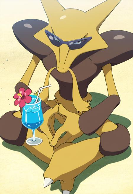 Alakazam: Double Spoon Food-In | フーディン (Pokedex #0065) [Illustrious] v1.0