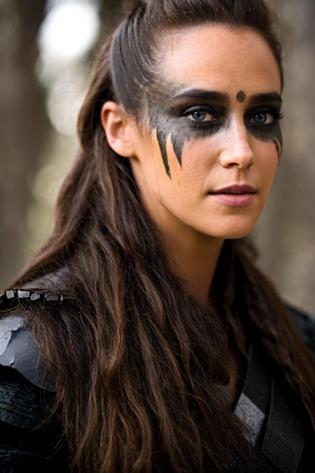 Lexa (Alycia Debnam-Carey) from TV series "The Hundred" (The 100) - 2 VERSIONS War paint version