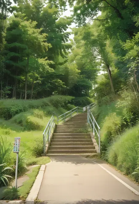 甲陽園の階段 Stairs of Koyoen / PONY