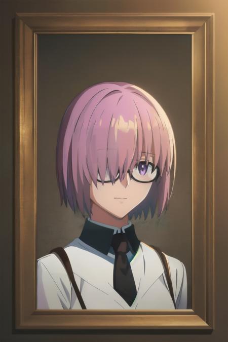 (high quality, high resolution:1.3), 4k, masterpiece, detailed background, indoors, <lora:FGO_Style-14:1>
BREAK
1girl, solo, <lora:mash kyrielight by goofy ai:0.9>, mash kyrielight, light purple hair,short hair,hair over one eyes, glasses, purple eyes, (medium sho:1.1)t,<lora:GoodHands-beta2:1.0><lora:GoodHands-beta2:1.0>