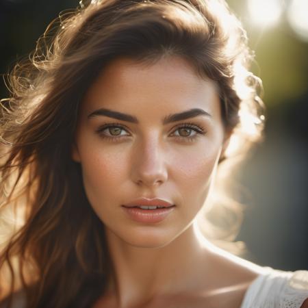 polaroid photo of woman, 1girl, age 30, light dress, looking the viewer, head shot, natural lighting, shadow play, eye level, bokeh, highly detailed, best quality, Raw, RAW photo, 8k, uhd, post-processing, Maximum texture, masterpiece, ultra-detailed, hyperdetailed, photorealistic, realistic, real picture, hyperrealism, insanely detailed, lush detail, Sharp focus, insane details, intricate details, perfect face, full sharp, detailed face, realistic eyes, natural skin texture, realistic skin, (moles:0.8), (skin pores:1.5), perfect eyes, (visible skin texture: 1.5), imperfect skin, (detailed skin:1.5), realistic skin, realistic texture skin, (wrinkle:0.2), facial characteristics, facial feature