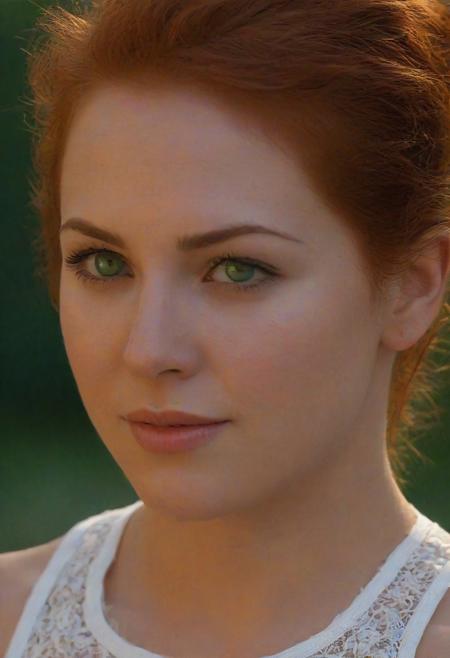 (Masterpiece, Best Quality, Highres:1.2), RAW photo, photorealistic, ((cowboy shot)), volumetric lighting, natural, epiCRealism, art by mooncryptowow, 1girl,
photo of a 40 year old woman, busty , braless, covered nipple, wearing a tight white tank top
, redhead, twin tails, slim, slender, shy smile, parted lips, side view, ((covered nipples)), solo, standing, looking at viewer, outdoors, (beautiful detailed face, high cheek bones, pointy chin, slim face, beautiful green eyes),  fit, long eyelashes, black eyeshadow, eyeliner, white lace sheer shirt, (puffies), hard nipples, braless, ((covered nipples)), big nipples, ray tracing, detail shadow, sharp focus, depth of field, blurry background, bokeh, lens flare,  soft lighting, (natural detailed skin texture:1.3), (realistic skin, freckles:0.9, moles:0.75), ( extremely detailed face, beautiful eyes, detailed eyes, symmetric eyes, open eyes, seductive eyes, slim face:1.2), eye catching, sharp, volumetric light, subsurface scattering, remarkable color, ultra realistic, textured skin, realistic dull skin noise, visible skin detail, skin fuzz, dry skin, sharp focus on subject, focus on eyes, stunningly pretty, hyper realistic details, cinematic lighting, cinematic quality, sharpen, highly detailed, gorgeous,  dark mascara, cinematic photoshoot. hyper-detailed hypermaximalist dynamic style. Erotic photography. Glamour style.