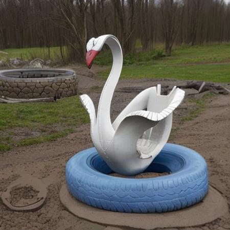 A swan made of tires v1.0