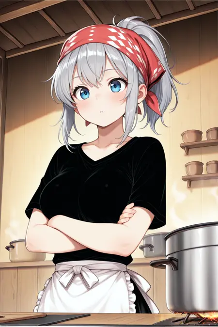 Civitai 仁王立ちラーメン屋店主スタイル / Power-stance ramen shop owner style.