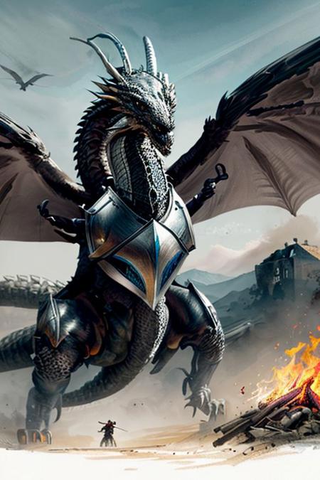 Pencil sketch, intricately detailed, rich shadows, highest resolution, highest quality, 8k UHD, 
best perfect realistic HD ultra HD 4k clear and detailed image, battle knights with a large and fearful fire dragon, nearby castle, weapons swords, crossbows, bows, detailed visualizations of knights, dragon and landscape, detailed depiction of their faces and weapons and armor, and o ...