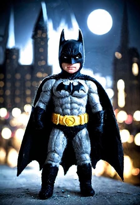 pamfelt a cinematic photo of a batman, heroic pose, night,gotham city background,cinematic shot, sharp focus,Insane Details, award-winning photo,