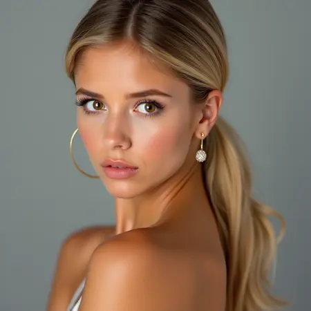 Blond Girl (braided pig tail) Virtual girl