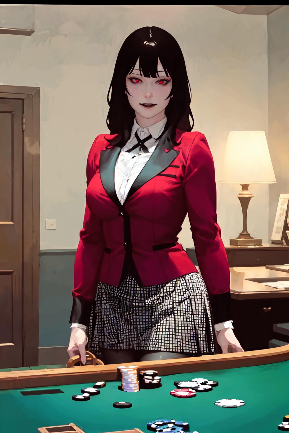 Jabami Yumeko 蛇喰夢子 / Kakegurui image by sidneysardoni