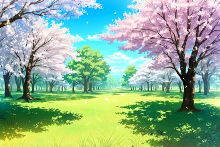 scenery, meadow, wind, no humans, dappled sunlight, cherry blossoms, light particles, 
i shall master this family style,
masterpiece, best quality, 
<lora:i_shall_master_this_family_lycoris-000004:1>