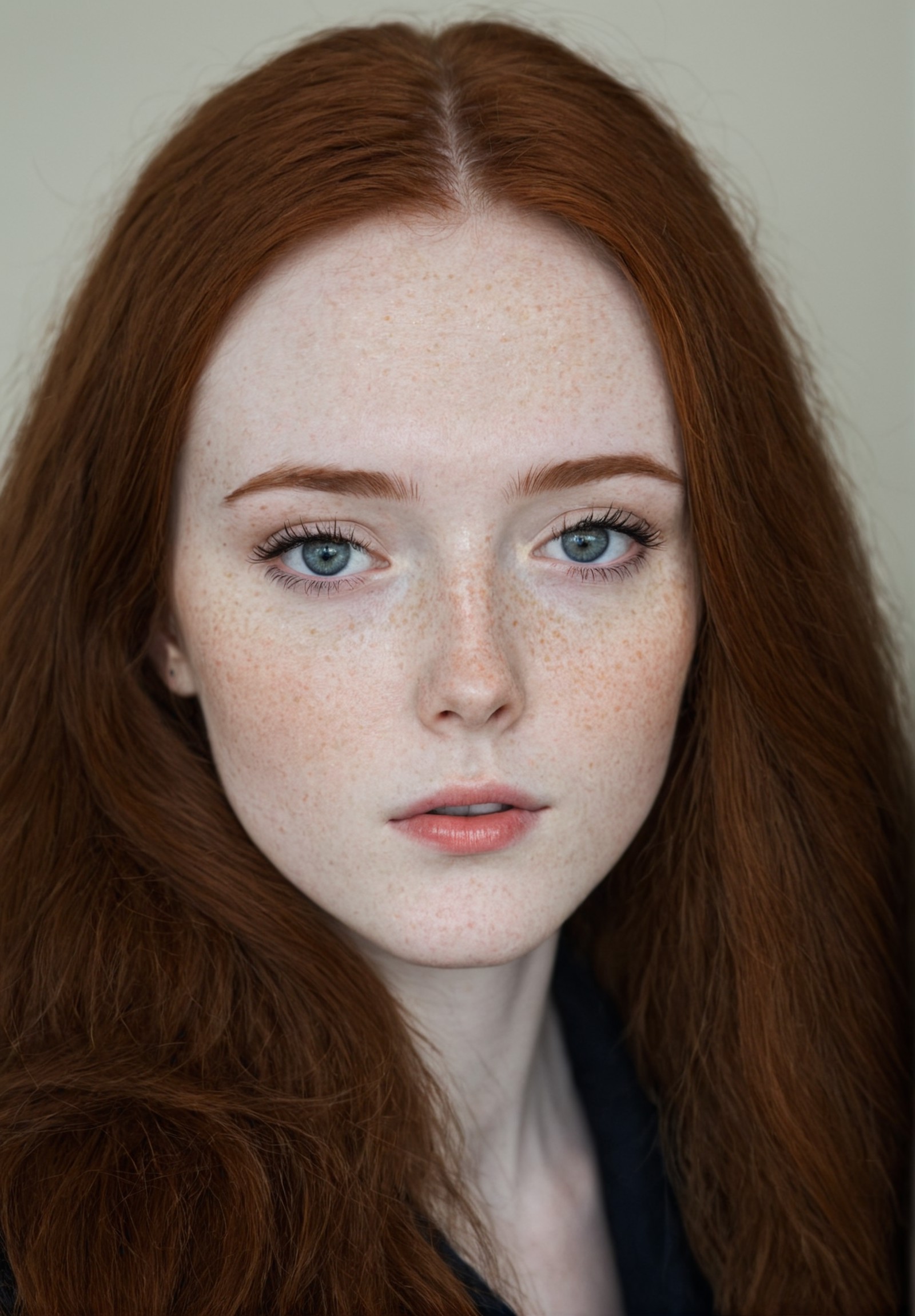 pale, pale skin, (freckles:0.8), 
detailed face, detailed hair, fully clothed, extremely detailed, very detailed skin, det...