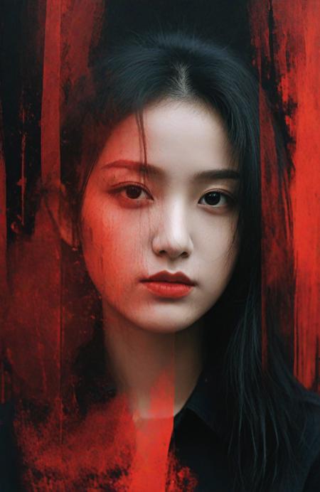 <lora:LCM&TurboMix2:1>,abstract portrait of 1girl,undefined gender,fragmented visual style,red and black color palette,evokes feelings of rebellion,passion,and freedom,blurred boundaries,high resolution,aesthetic,