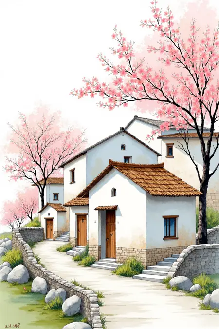 DL_Watercolor Rural Painting_Rural Scene Generation