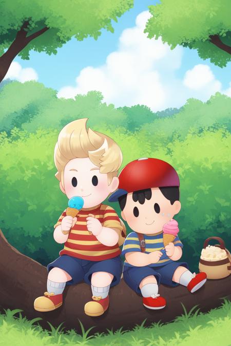 Ness & Lucas - EarthBound / Mother - (Pony) [Comission] v1.0