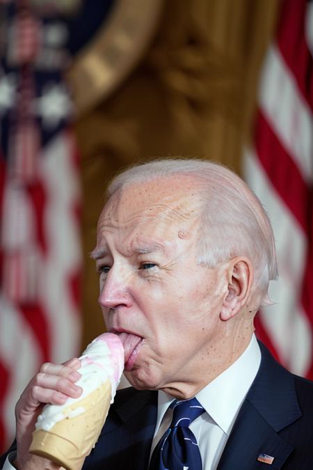 high quality, masterpiece, photo of joe biden licking icecream <lora:Joe Biden:0.5> <lora:JPGirlEatIceCreamMix1:0.5>