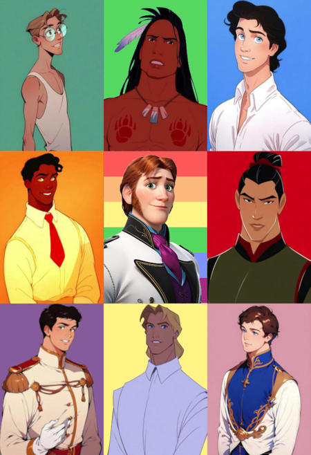All Disney Princes and Heroes | Male PonyXL Collection V1