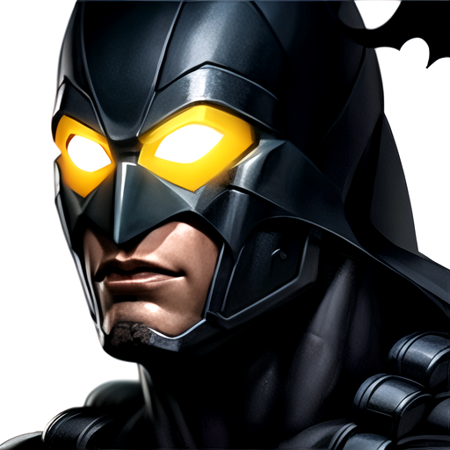 <lora:futurefight3:1>, 1boy, solo,batman \(series\), batman, glowing eyes, manly, mask,  suits, light_beard, face_focus, simple background, white background,