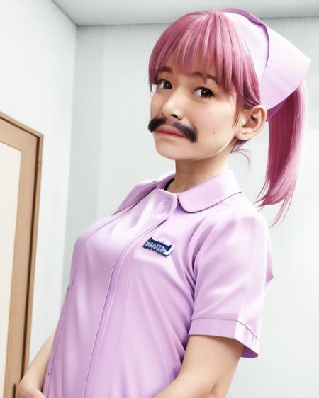 moustache nurse