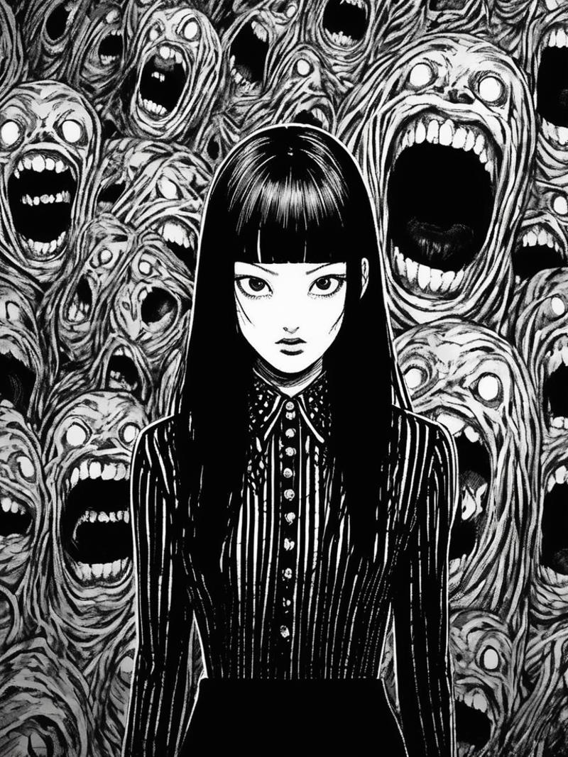 Junji Ito Style {SDXL Now Supported} image by 517262521lx812