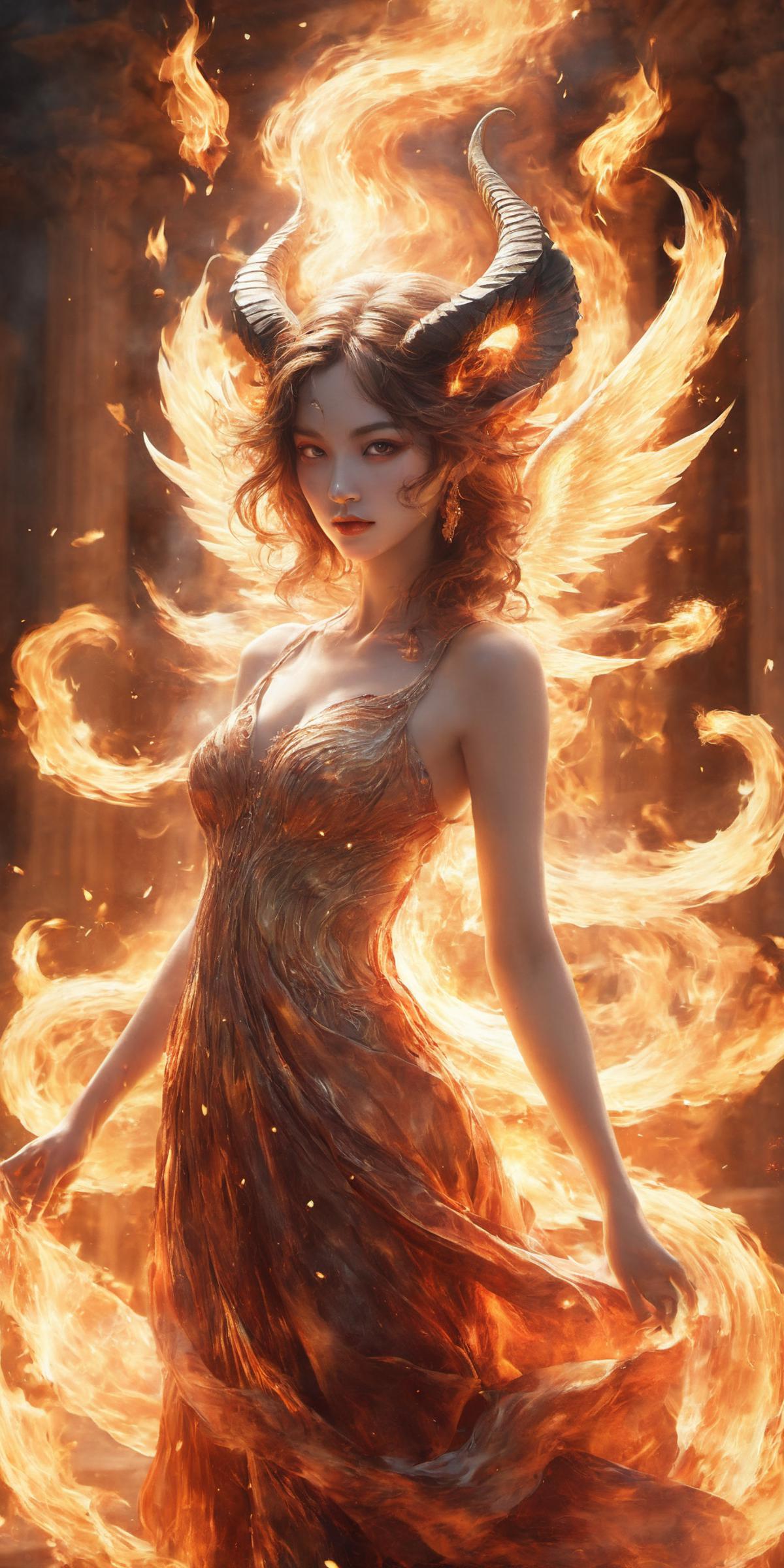 Fire Element - Special Effects (火元素-特效)[SDXL白棱Lora] image by brair001