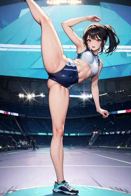 High leg lift/standing on one leg/高抬腿站立