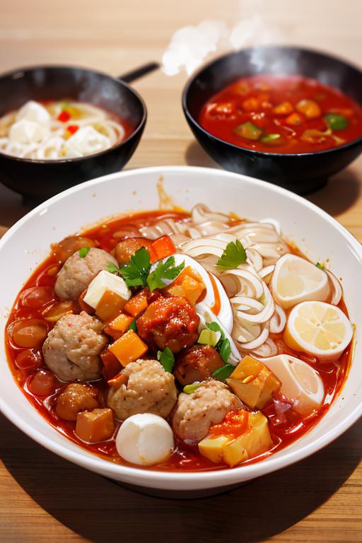 Bakso (Meat Balls Soup) - Indonesian Dishes  image by adhicipta