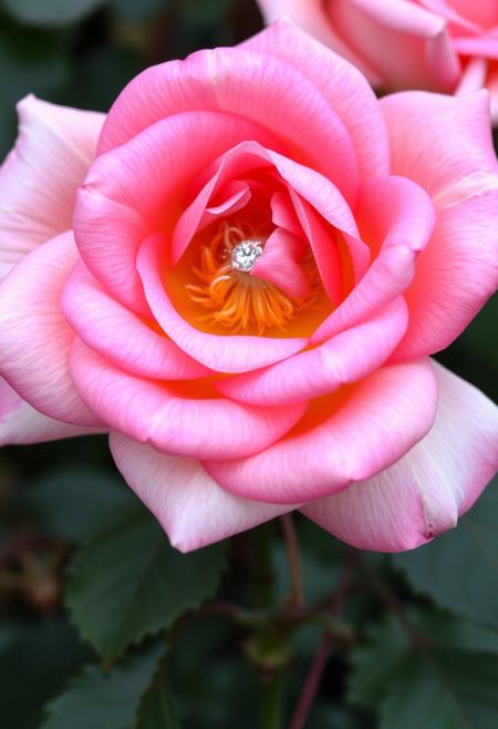 Hybrid rose,flower,highly detailed,gold,diamond,