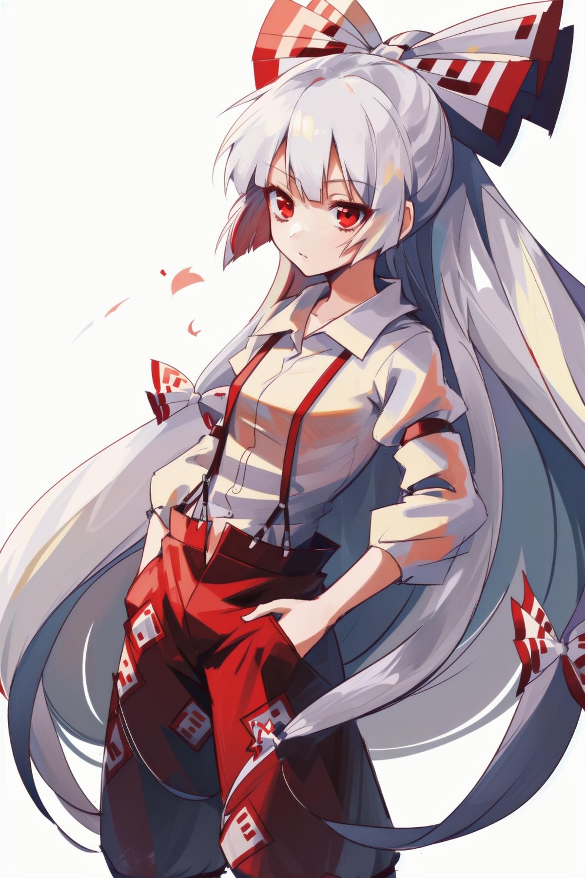 fujiwara no mokou (touhou) 藤原妹红 东方project image by misspixel