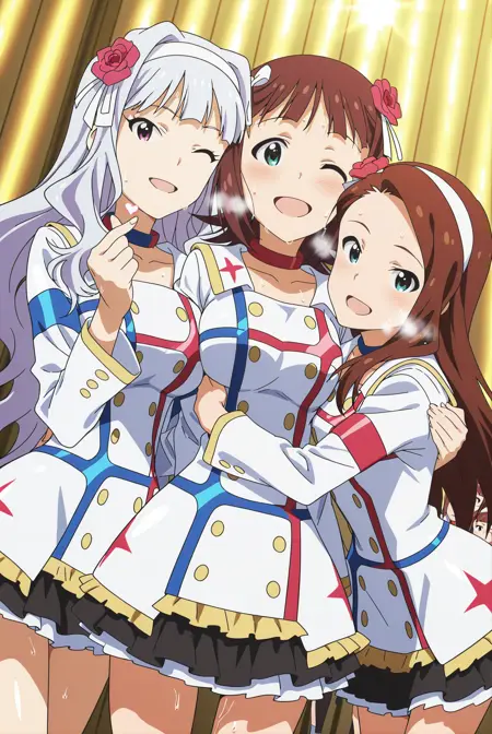 Style/haruka/iori/chihaya/miki/hibiki/yayoi/ami/mami/yukiho/makoto/azusa/takane/ritsuko/kotori [IM@S Kagayaki no Mukougawa e]