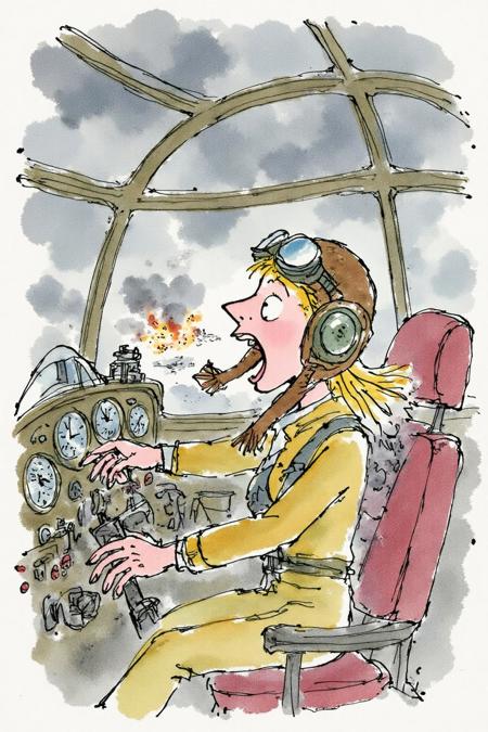 Children's Laureate: Quentin Blake's Roald Dahl Book Illustration Style v1.0
