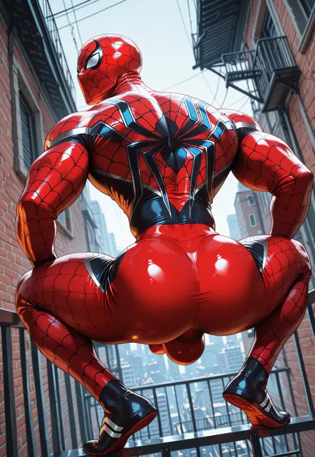 City Alley - Metal Balcony - Urban Skyline