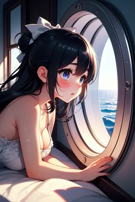 girl like ship porthole
