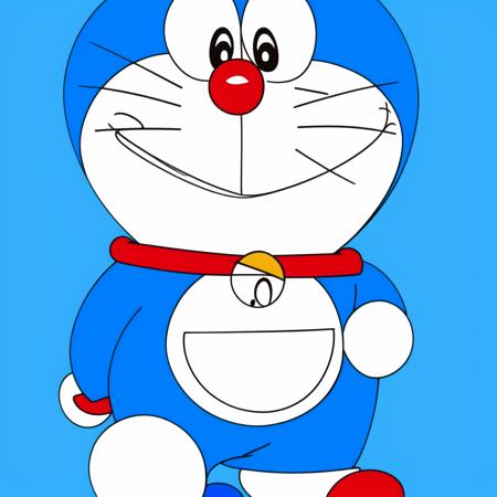 <lora:Doraemon-V1:1.0>,a cartoon character with a blue background and a red nose and a red nose and a blue background with a cartoon character with a red nose and a blue background and a red nose and a, aqua_background, blue_background, blue_sky, blue_theme, full_body, simple_background, sky