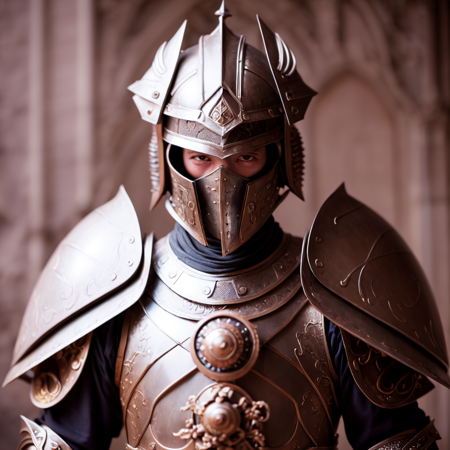 photo, close up of a person wearing a helmet and armor (BaroqueWarrior:1) <lora:djzBaroqueWarriorV21-Loha:1>