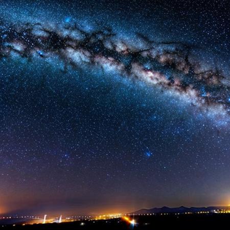Night sky, full of stars, distant galaxy