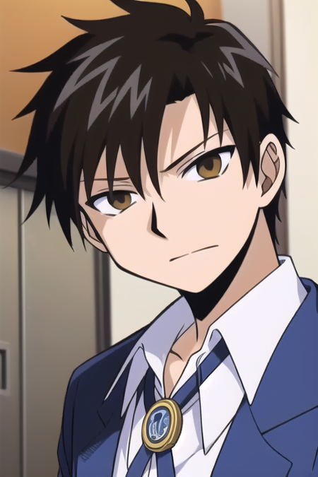 Kiyomaro Takamine, black hair, brown eyes