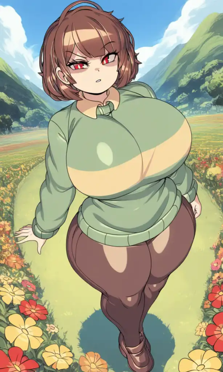 Chara Dreemurr captain kirb style v1.0