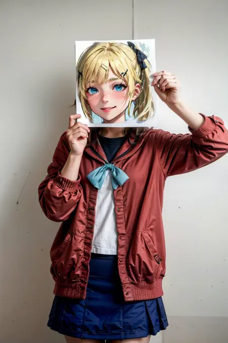 【realistic】卡通头像挡脸 cartoon paper in face