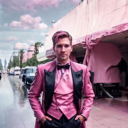 DSLR photo of jamesmaslow person.latexai_pink.portrait.in blade runner.daylight.professional photography.high resolution.detailed photo.RAW.still film.f/16.uhd.hdr.4k <lora:jamesmaslow_55350:1> <lora:LatexAIV2:1>
