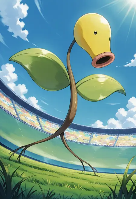Bellsprout: Flower Pokemon | マダツボミ (Pokedex #0069) [Illustrious]
