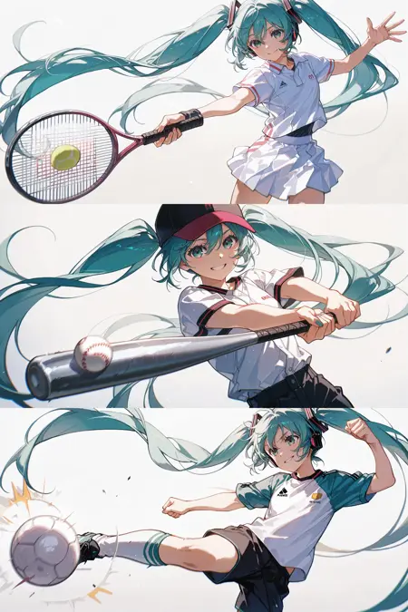 (IL Pose) Hitting the Ball (baseball + tennis + soccer) | 击球 棒球 / 网球 / 足球