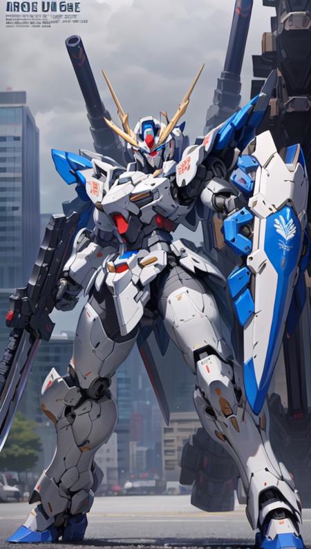 mecha robot, no humans,mecha armor,full armor, (grey silver color scheme:1.2),glowing blue eyes,city,(full body:1.2),clenched hand,mecha musume, mechanical parts, robot joints,(huge shield:1.2),best quality, masterpiece, highly detailed, ultra-detailed,(battle-ready:1.2),(powerful stance:1.3),(Detailed eye description:1.2),(huge mechanical weapon:1.3),(detailed armor description:1.2),(detailed shield description:1.2),(detailed weapon description:1.2),(huge mechanical gun:1.2),(holding gun and weapon :1.3) <lora:srd_v2_5:0.8>