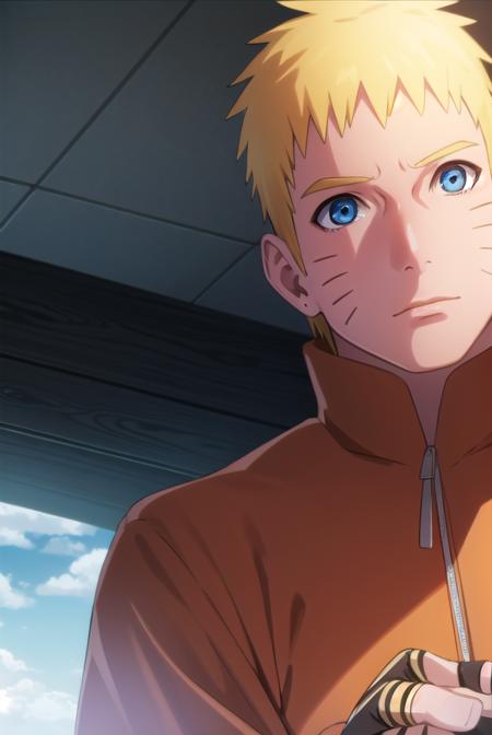 narutouzumaki, <lora:naruto uzumaki-lora-nochekaiser:1>,
naruto uzumaki, uzumaki naruto, blue eyes, blonde hair, male focus, facial mark, whisker markings, short hair,
BREAK long sleeves, jacket, orange jacket, pants, black pants,
BREAK outdoors, nature, forest, grass, sky, sun, clouds,
BREAK looking at viewer,
BREAK <lyco:GoodHands-beta2:1>, (masterpiece:1.2), best quality, high resolution, unity 8k wallpaper, (illustration:0.8), (beautiful detailed eyes:1.6), extremely detailed face, perfect lighting, extremely detailed CG, (perfect hands, perfect anatomy),