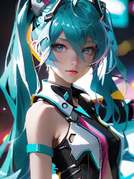 beautiful age 18 girl, (anime screencap), aqua hair, hatsune miku, twin tails, sexy, beautiful, dslr, 8k, 4k, natural skin, textured skin, pixiv, depth of field, cinematic compotision, best lighting, cowboy shot