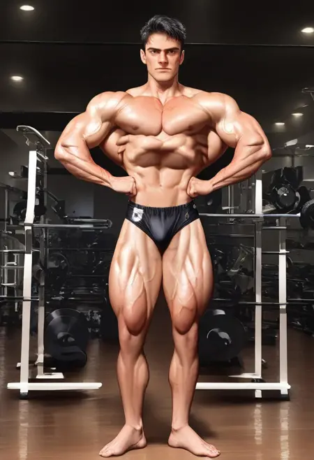 Bodybuilding Lat Spread Pose