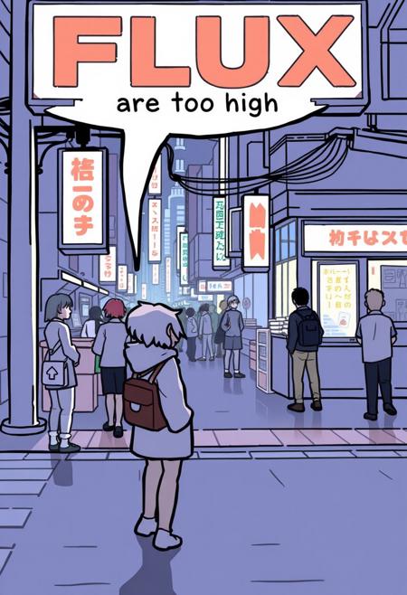 Futanari saying “FLUX prices are too high”