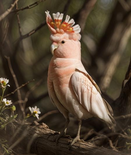 c3c3t7l3 , animal, Ultra-HD-details, outdoor, nature, upper body, Flowers, soft light