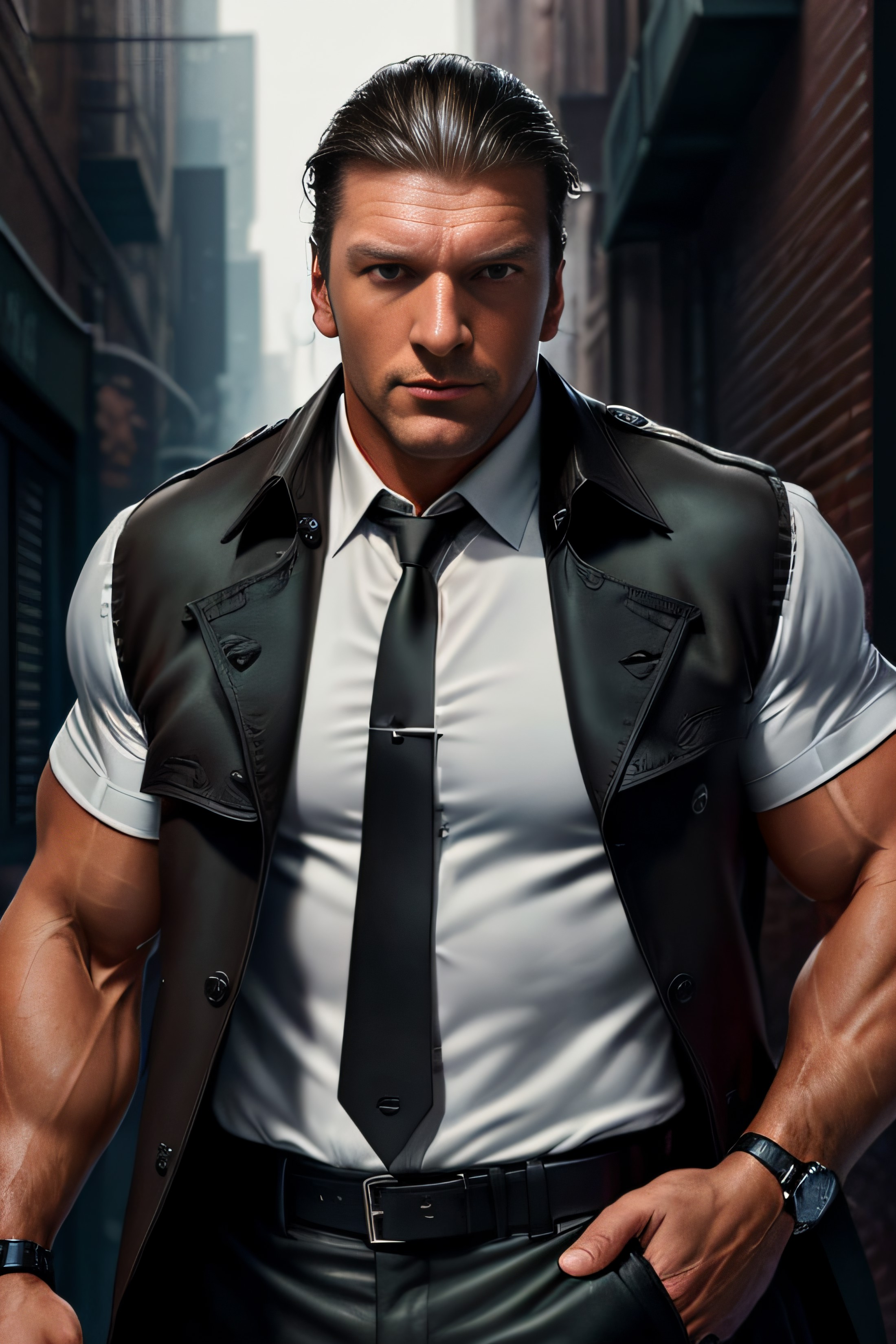 photo of (HHHCL01:0.99), a man as a private investigator, modelshoot style, (extremely detailed CG unity 8k wallpaper), ph...